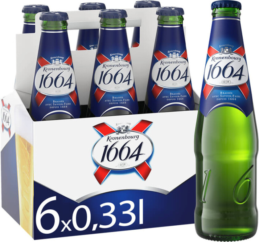 Kronenbourg 1664 0,33lx6 flaske