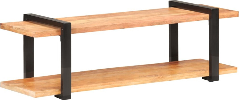 TV-benk 130x40x40 cm heltre akasie