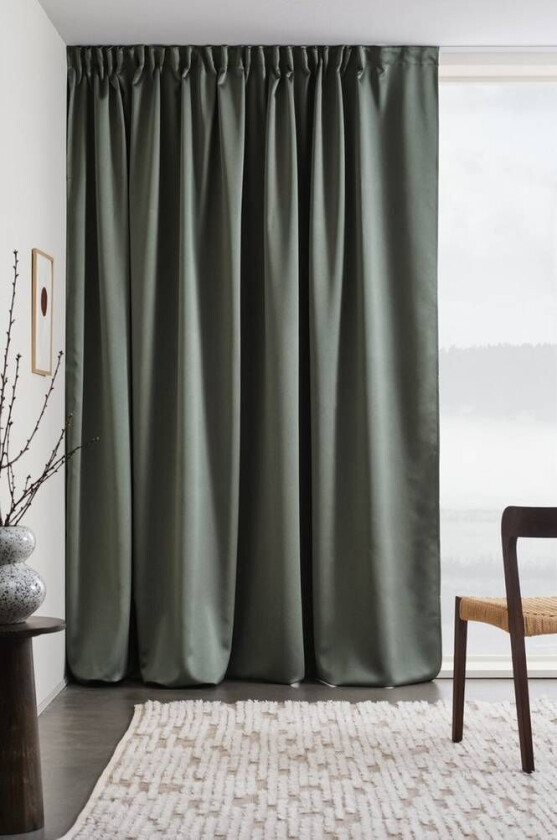 Bilde av gardin med multifunksjonsbånd 1 lengde - ekstra bred Grønn