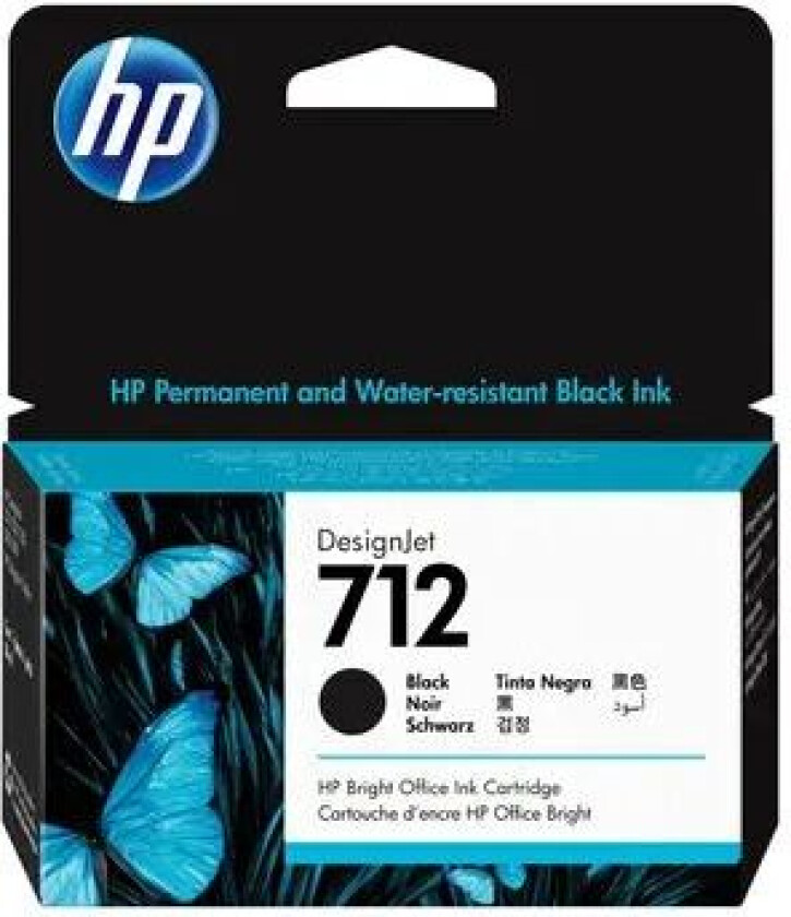 Hp Blekk Svart 712 38ml