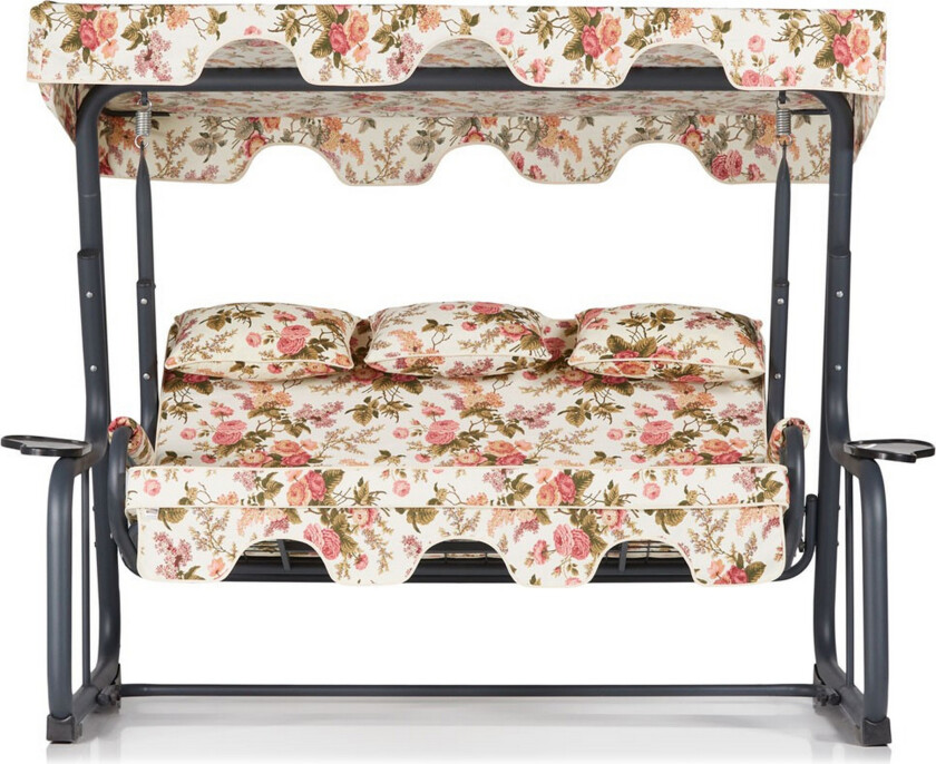 Bilde av Jaudling 3-seters Hammock med Tak - Blomstrete/Grå