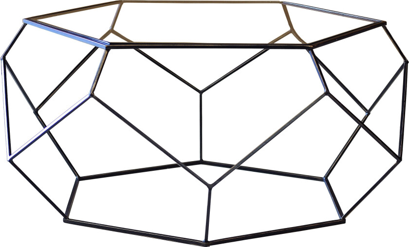 Croix Sofabord 105 cm Rundt Brons/Glass - AG Home & Light