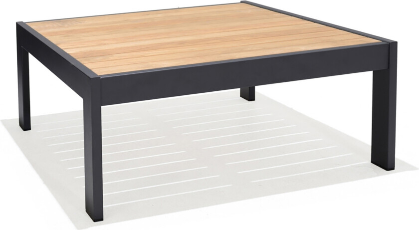 Palau Cafébord 103 cm - Tre/Grå