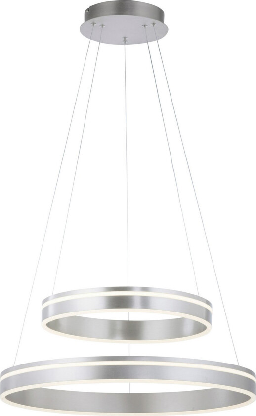 Paul Neuhaus Q-VITO hengelampe 2 lyskilder stål