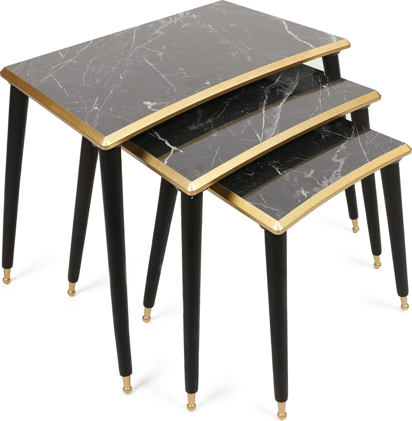 Kyrkobyn Settbord - Svart