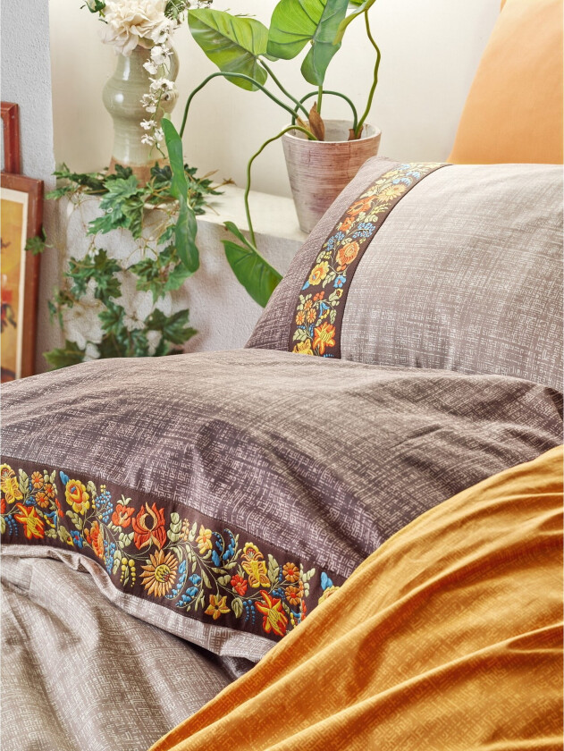 Cotton Box Ranforce Sengesett - Brun