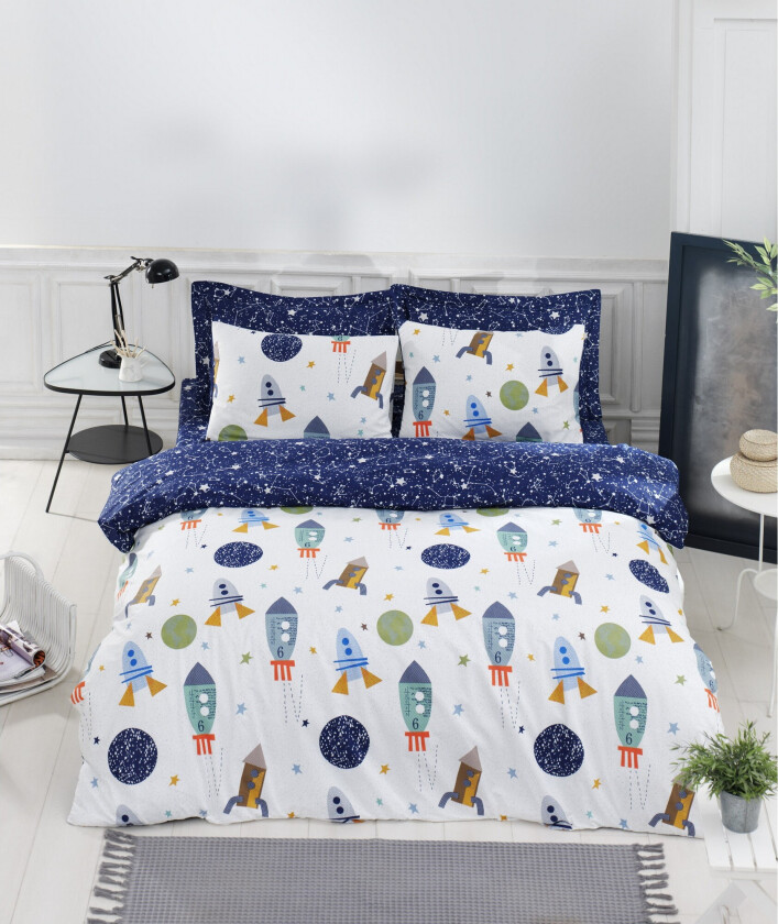 EnLora Home Ranforce Sengesett - Blå