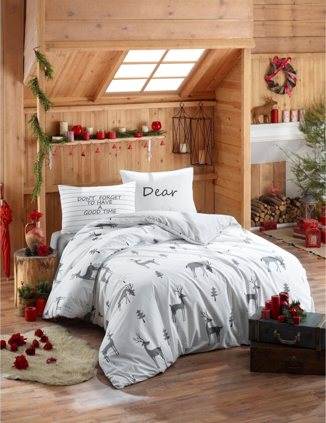 EnLora Home Ranforce Sengesett - Hvit