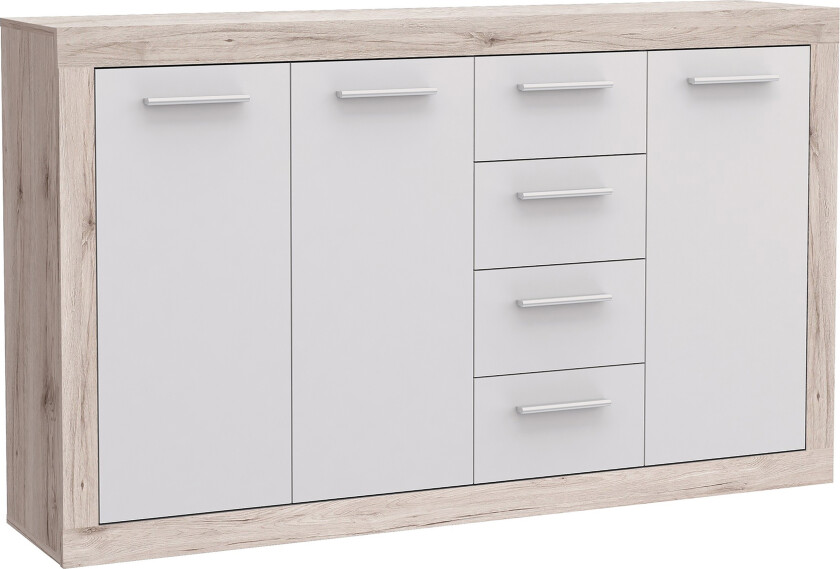 Mohaned Skjenk 34x153 cm - Brun / Hvit