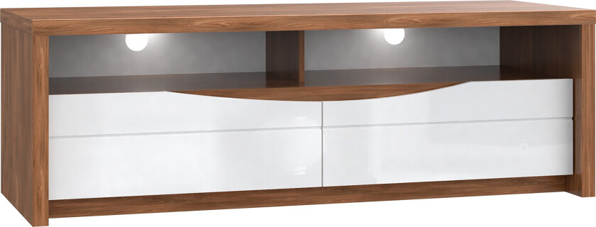 Keoisha TV-benk 148 cm - Brun/Hvit