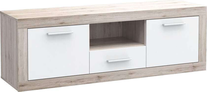 Mohaned TV-benk 148 cm - Brun/Hvit