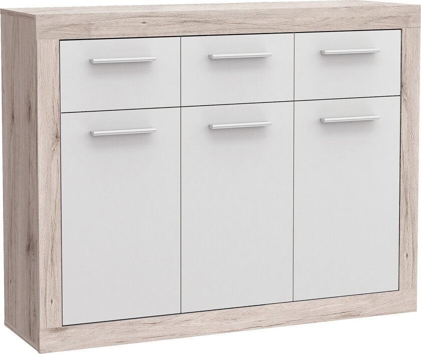 Mohaned Skjenk 34x118 cm - Brun / Hvit