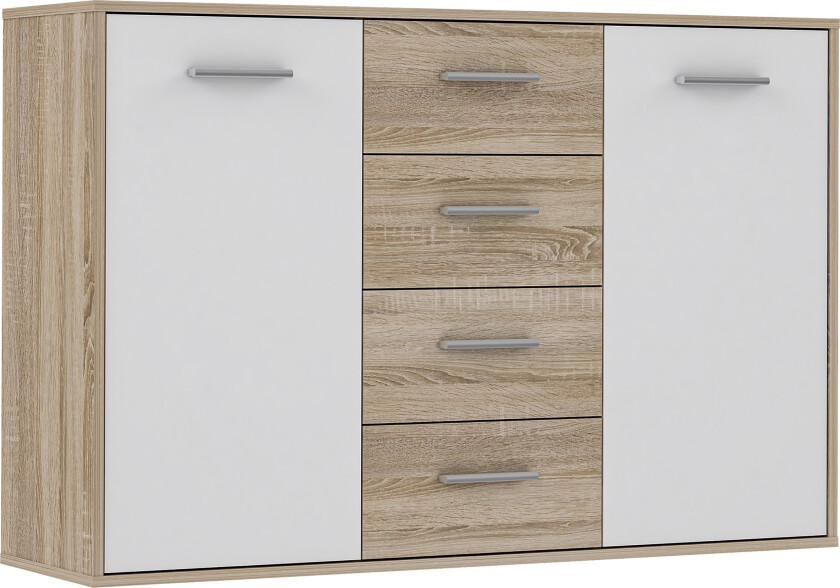 Haba Skjenk 34x123 cm - Brun / Hvit