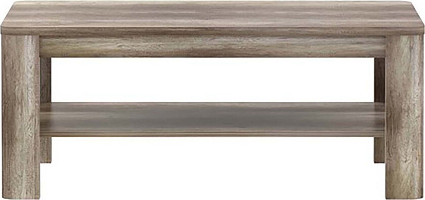 Gomon Sofabord 110 cm med Oppbevaringshylle - Brun