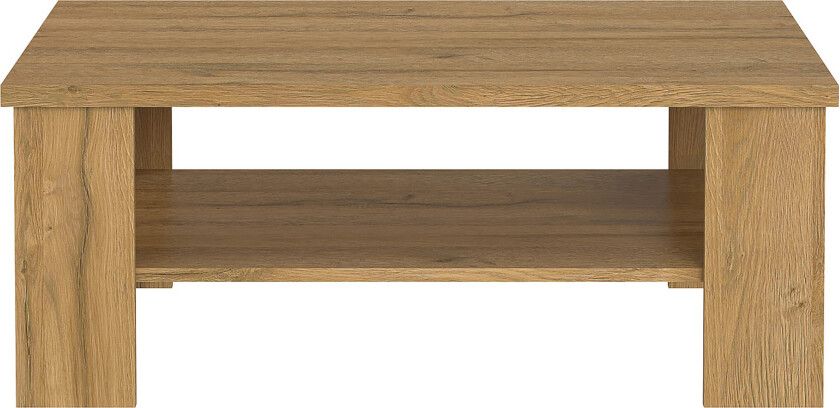 Hovencamp Sofabord 107 cm med Oppbevaringshylle - Brun