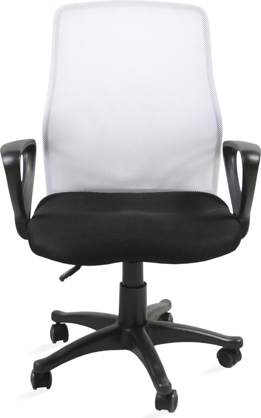 Bilde av Kontorstol TREVISO 59xD58xH90-102cm svart / hvit -