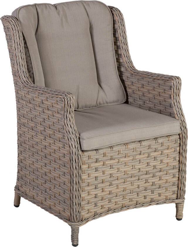 Lenestol PACIFIC med puter 615x715xH91 gråbeige -