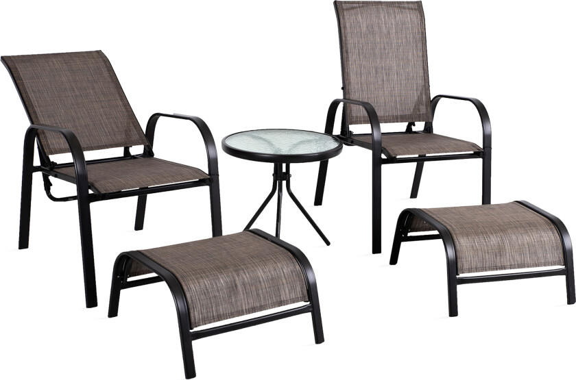 DAKOTA Bord og stol med Skammel -