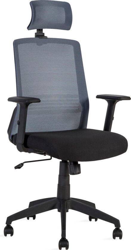Kontorstol BRAVO 62x53xH107-1145 svart/grå -