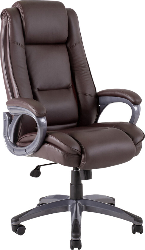 Kontorstol CALVIN 81x65xH114-1215cm brun -