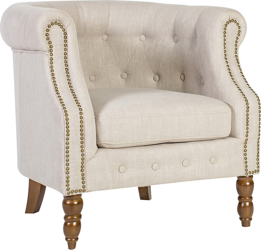 Lenestol HOLMES 83x75x78cm beige -