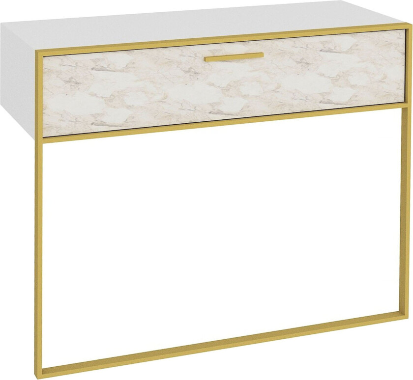 Bascle Sideboard 90 cm - Gull|Hvit