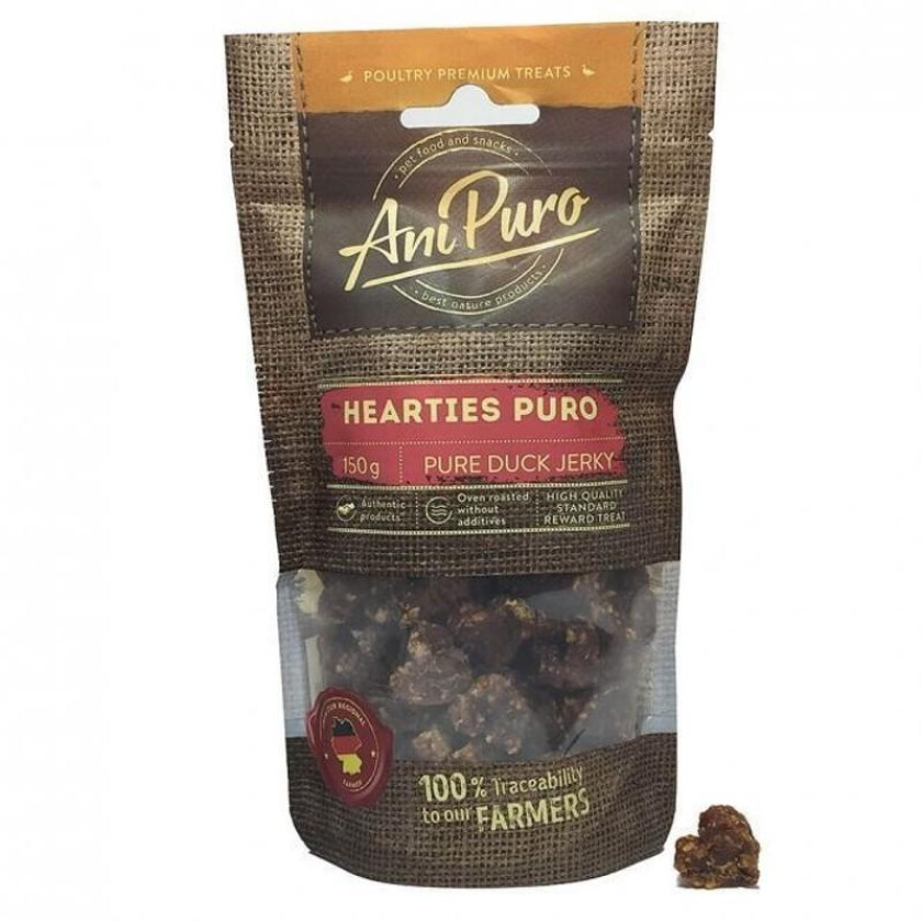 Hearties Puro Godbiter til hund 150 g