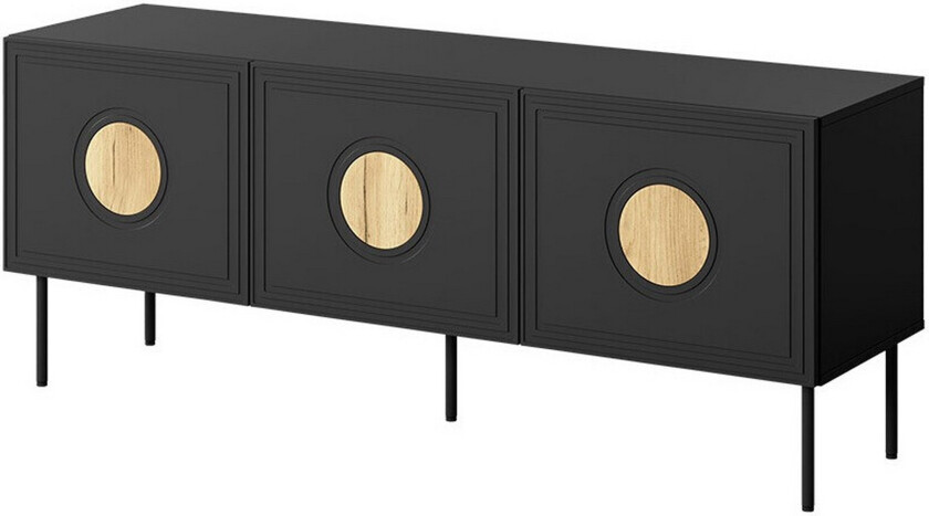 Juniskär TV-benk 151 cm - Svart