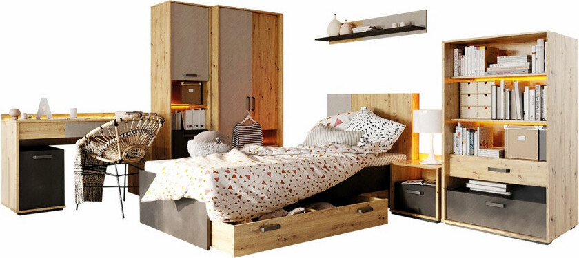 Bilde av Rathmore Møbelsett For Barnerommet - Svart