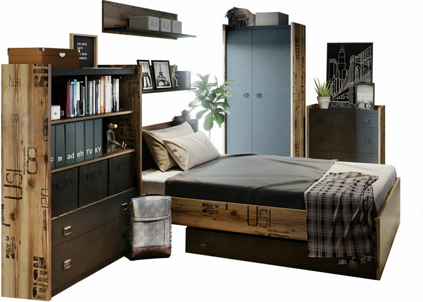 Rathmore Møbelsett For Barnerommet - Grå