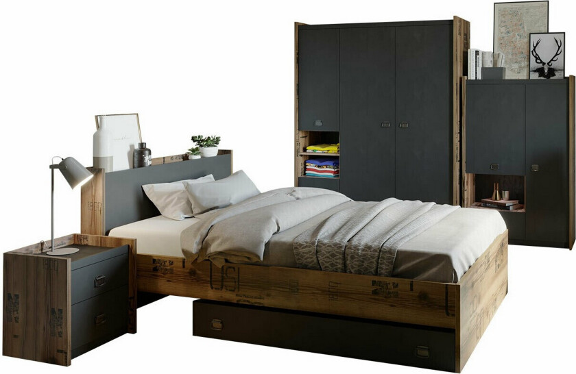 Rathmore Møbelsett For Barnerommet - Grå