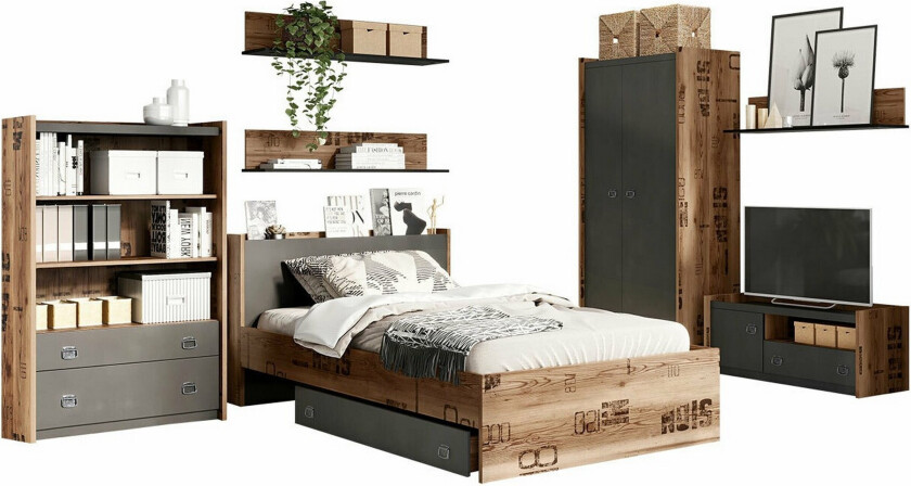 Rathmore Møbelsett For Barnerommet - Grå