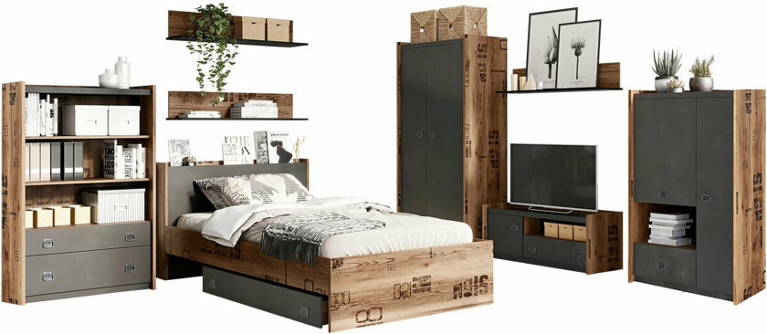 Rathmore Møbelsett For Barnerommet - Grå