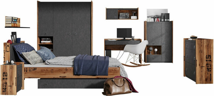 Rathmore Møbelsett For Barnerommet - Grå