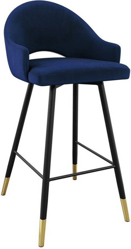 Glenarm Barstol - Svart/Mørkeblå