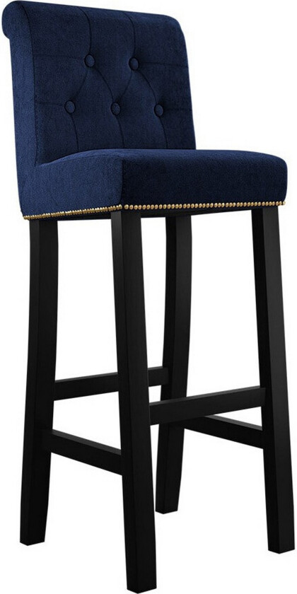 Glenarm Barstol - Mørkeblå/Svart