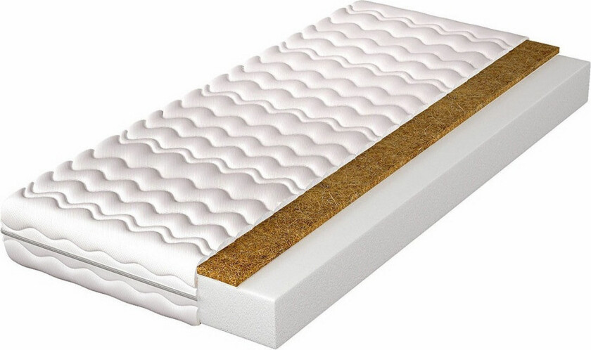 Arigna Skummadrass 200x200 cm - Hvit