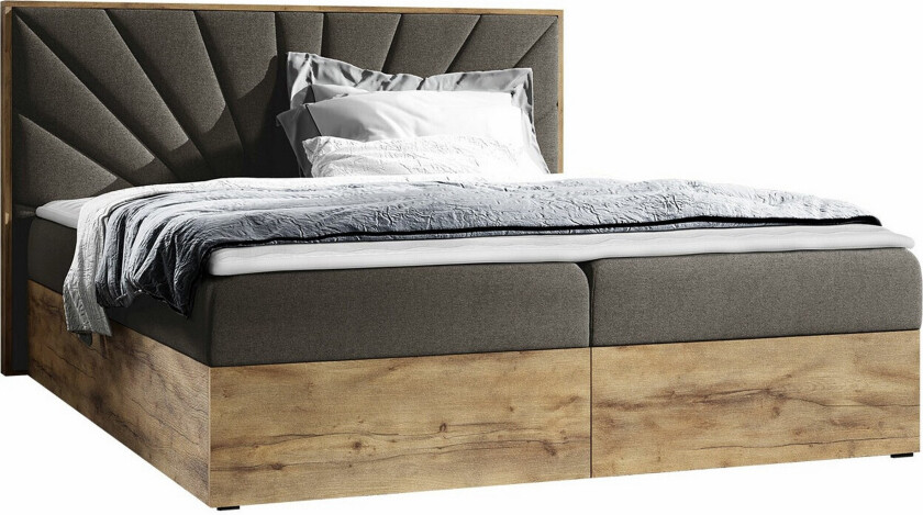 Oberting Sengeramme 200x200 cm - Brun/Tre