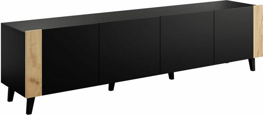 Juniskär TV-benk 201 cm - Svart