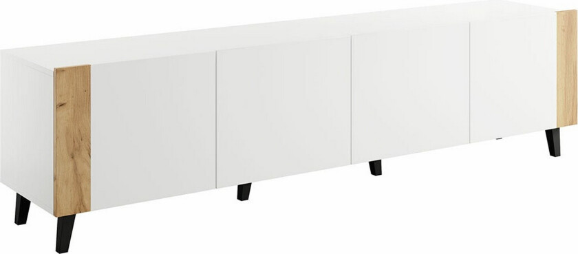 Juniskär TV-benk 201 cm - Hvid