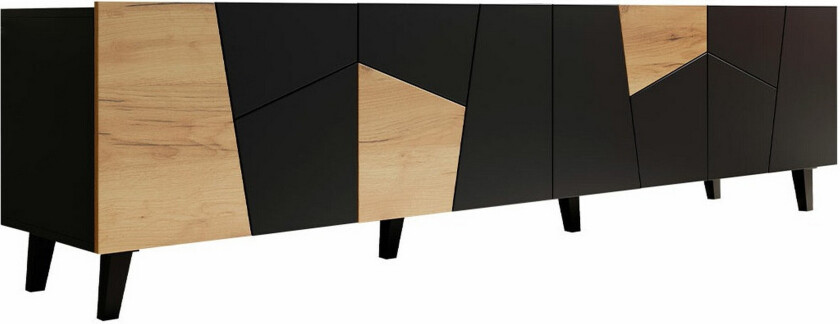 Juniskär TV-benk 201 cm - Svart