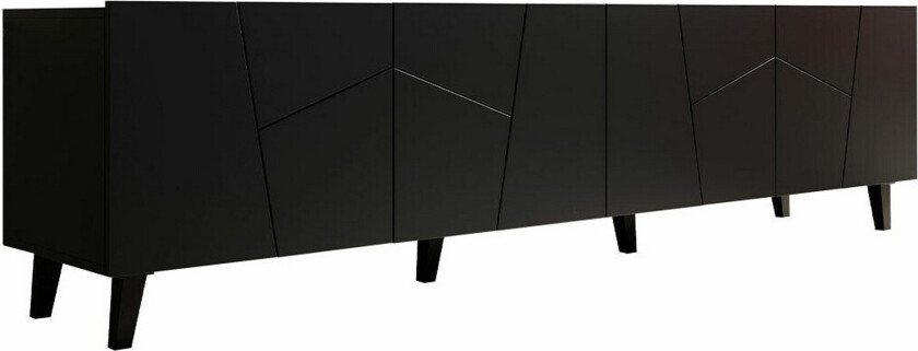 Juniskär TV-benk 201 cm - Svart