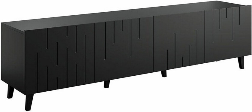 Juniskär TV-benk 200 cm - Svart