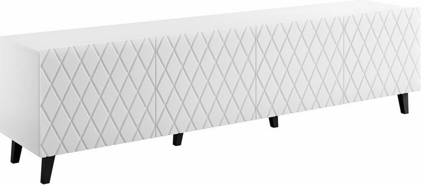 Juniskär TV-benk 200 cm - Hvid