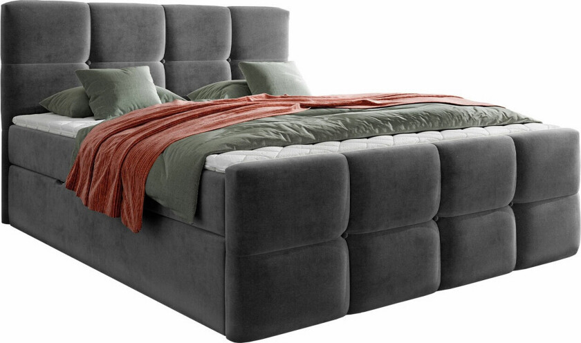 Derry Sengeramme 140x200 cm - Mørkegrå