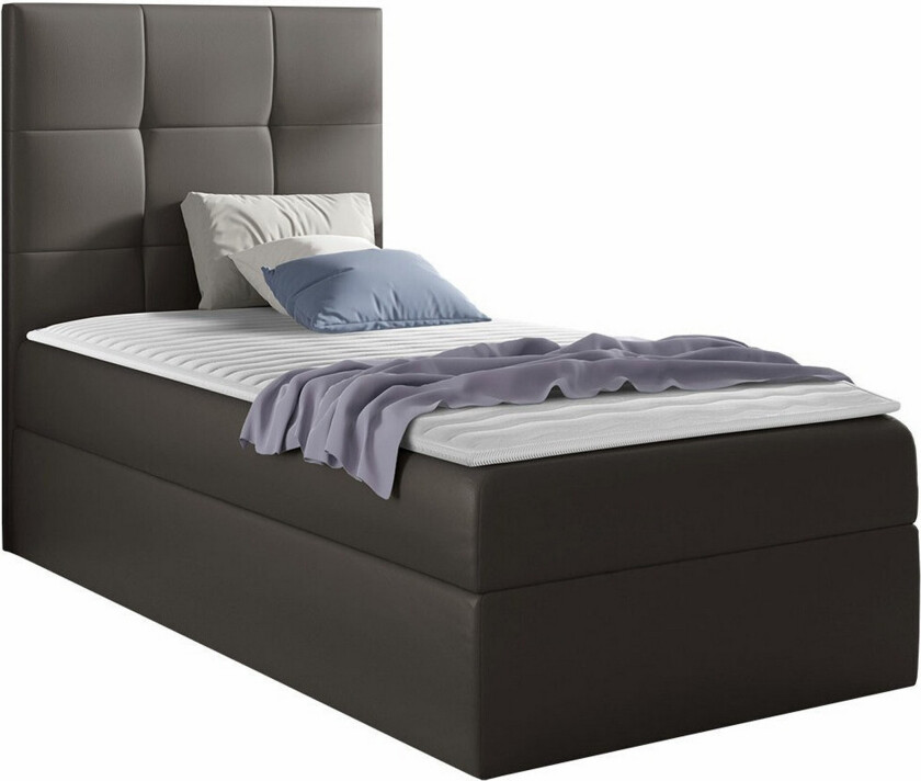 Boisdale Sengeramme 80x200 cm - Mørkegrå