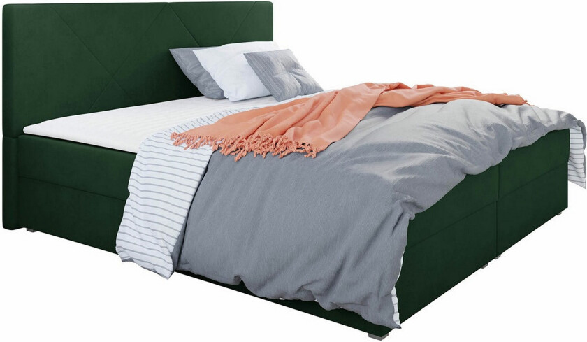 Midfeld Sengeramme 140x200 cm - Mørkegrønn