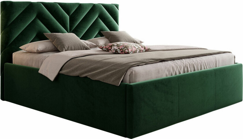 Derry Sengeramme 160x200 cm - Mørkegrønn