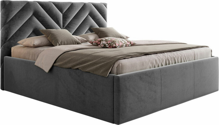 Derry Sengeramme 140x200 cm - Mørkegrå