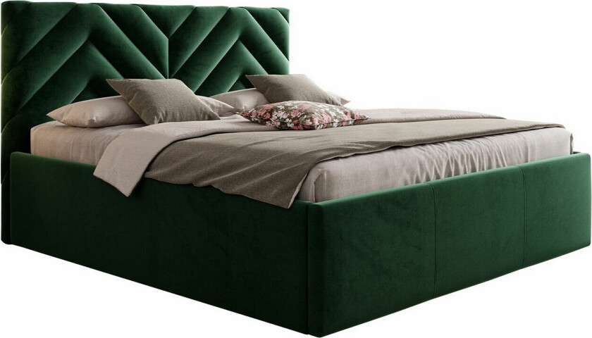 Derry Sengeramme 140x200 cm - Mørkegrønn